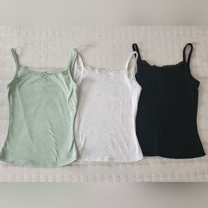 Rue21 Camisole Set - Black, White, and Light Green